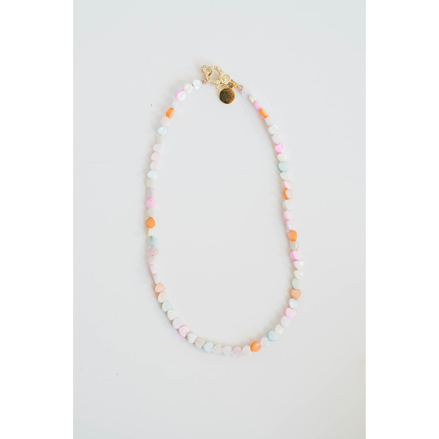 Taylor Reese x The Heartest Yard Pastel Shell Heart Necklace