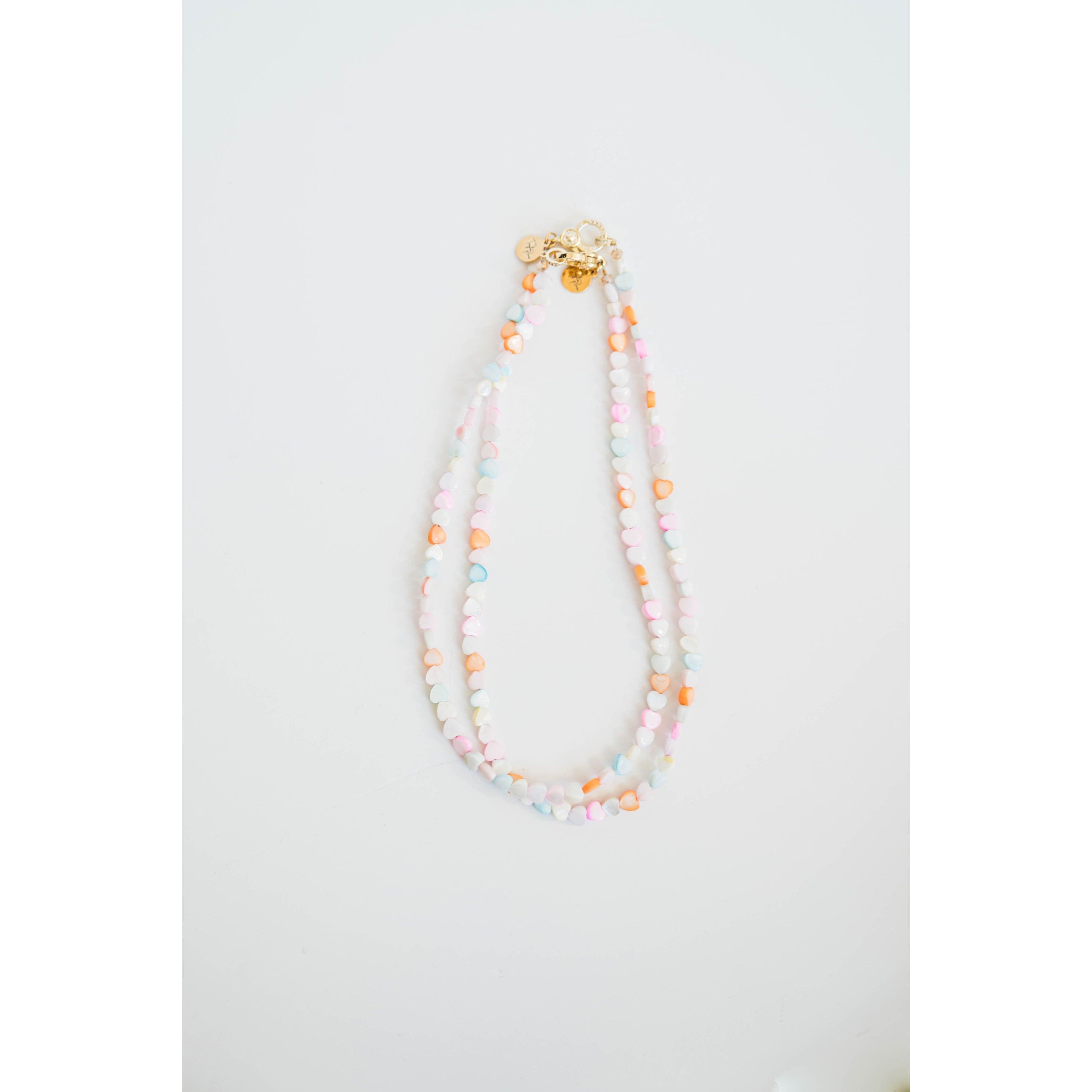 Taylor Reese x The Heartest Yard Pastel Shell Heart Necklace