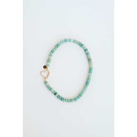 Taylor Reese x The Heartest Yard Green Jade Necklace