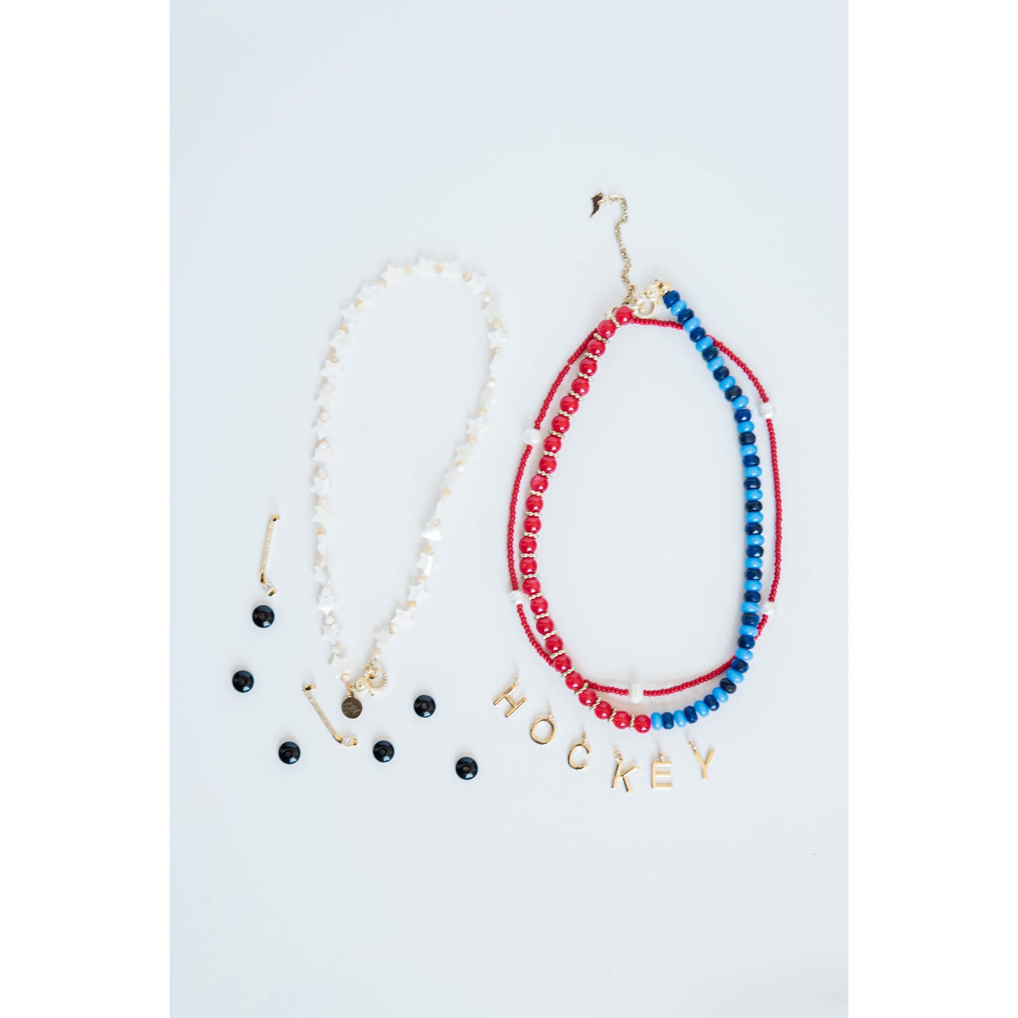 Pave Hockey Stick Charm