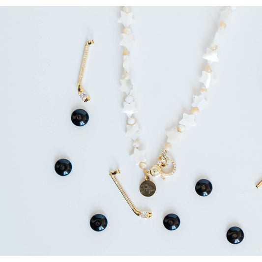 Pave Hockey Stick Charm