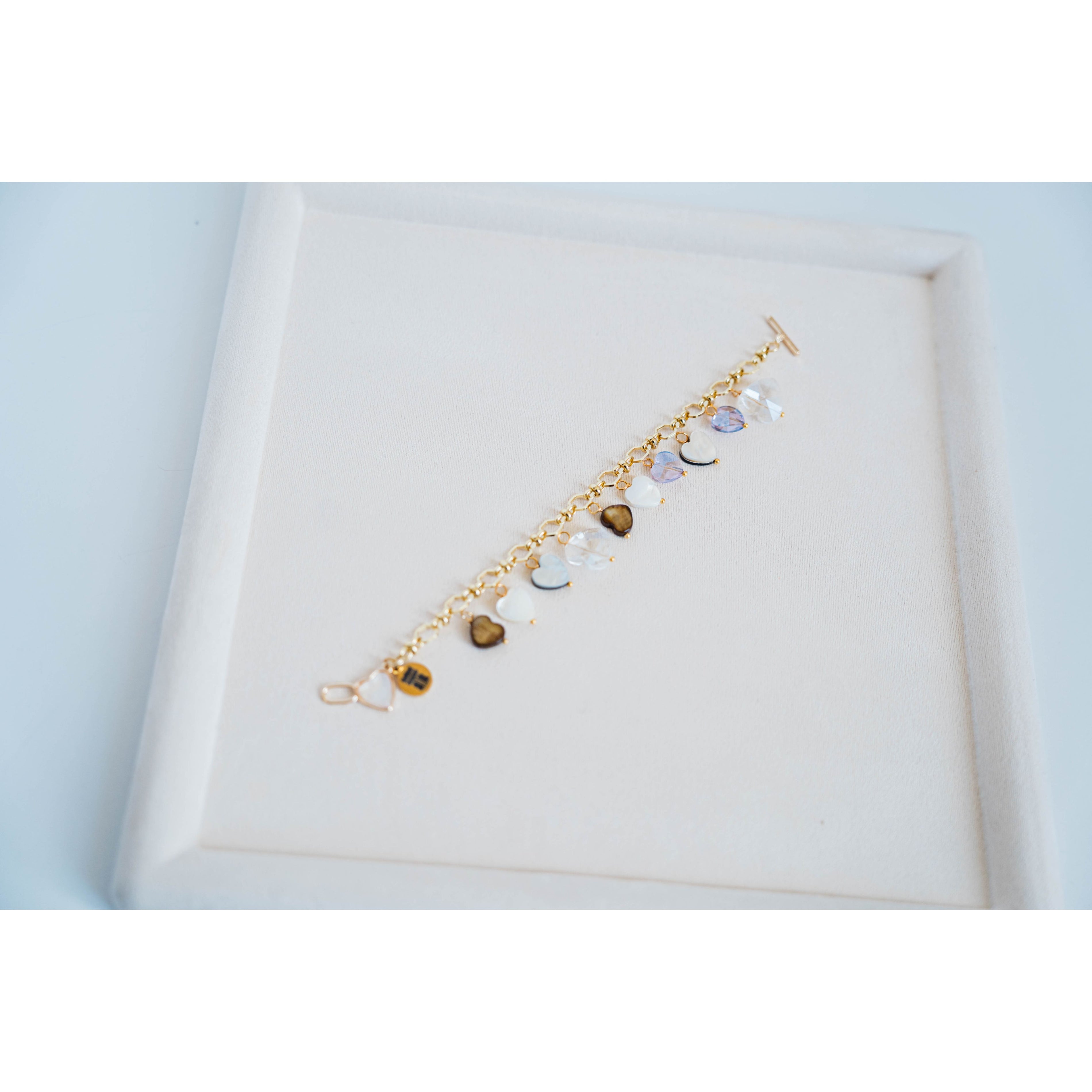 Taylor Reese x The Heartest Yard 10 Year Heart Charm Bracelet