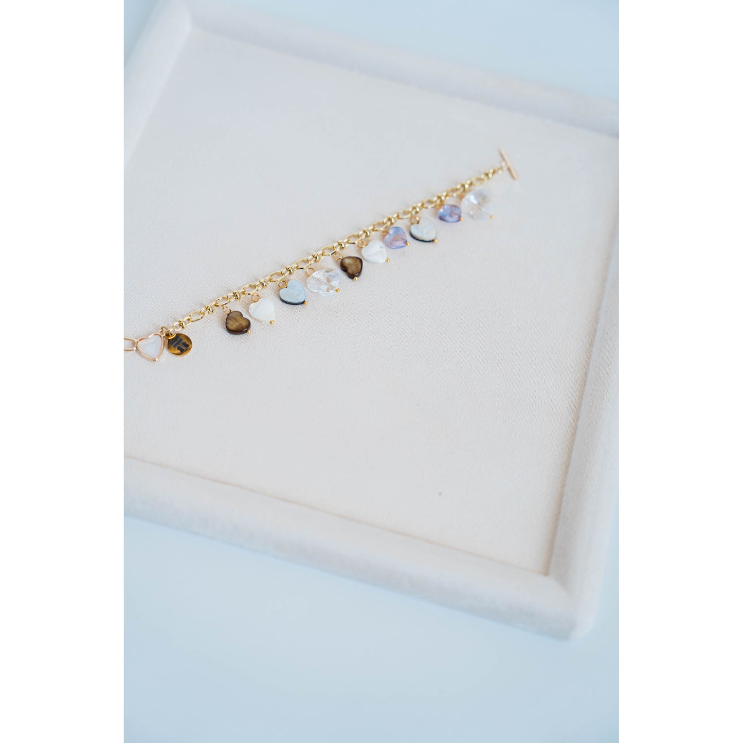 Taylor Reese x The Heartest Yard 10 Year Heart Charm Bracelet