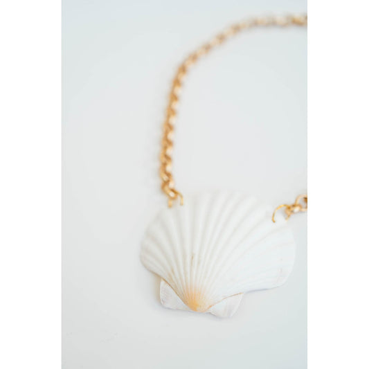 Scallop Shell Chain Necklace