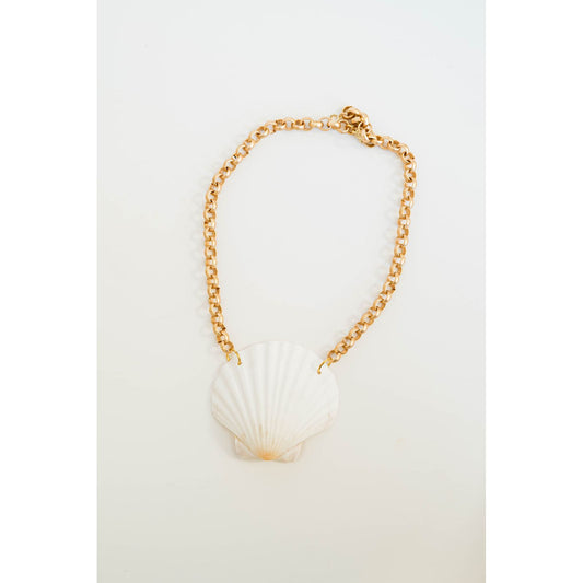 Scallop Shell Chain Necklace