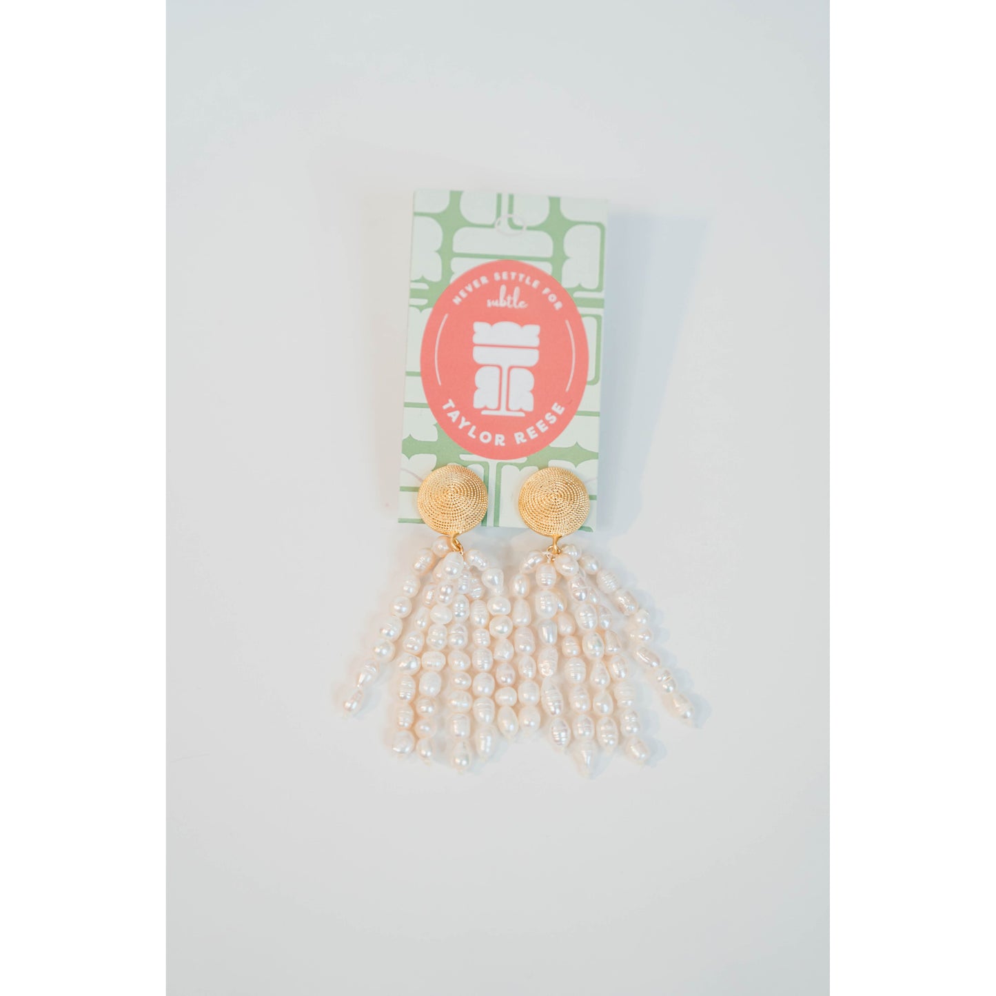 Rice Pearl Tassel Earring