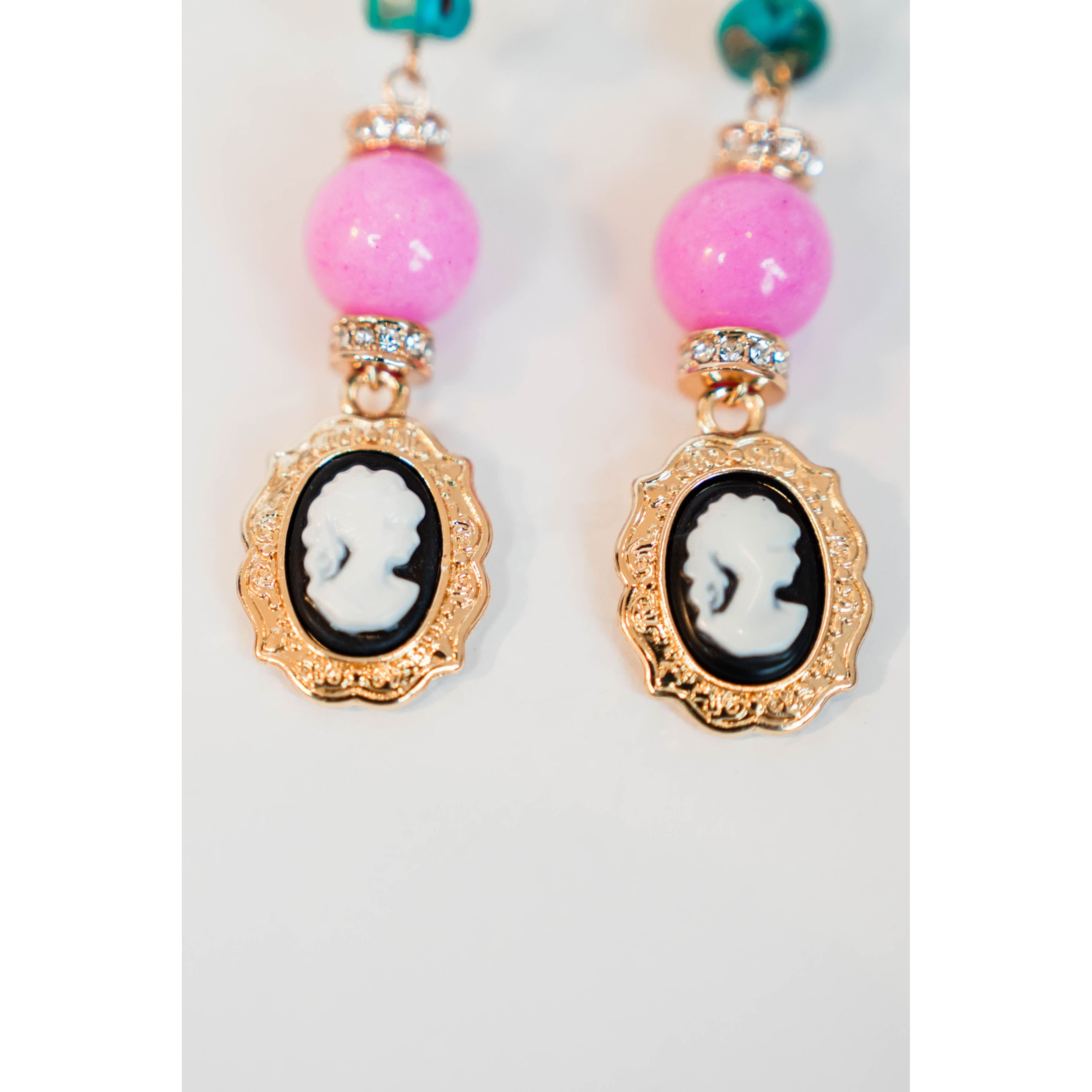 Cameo Drop Earrings