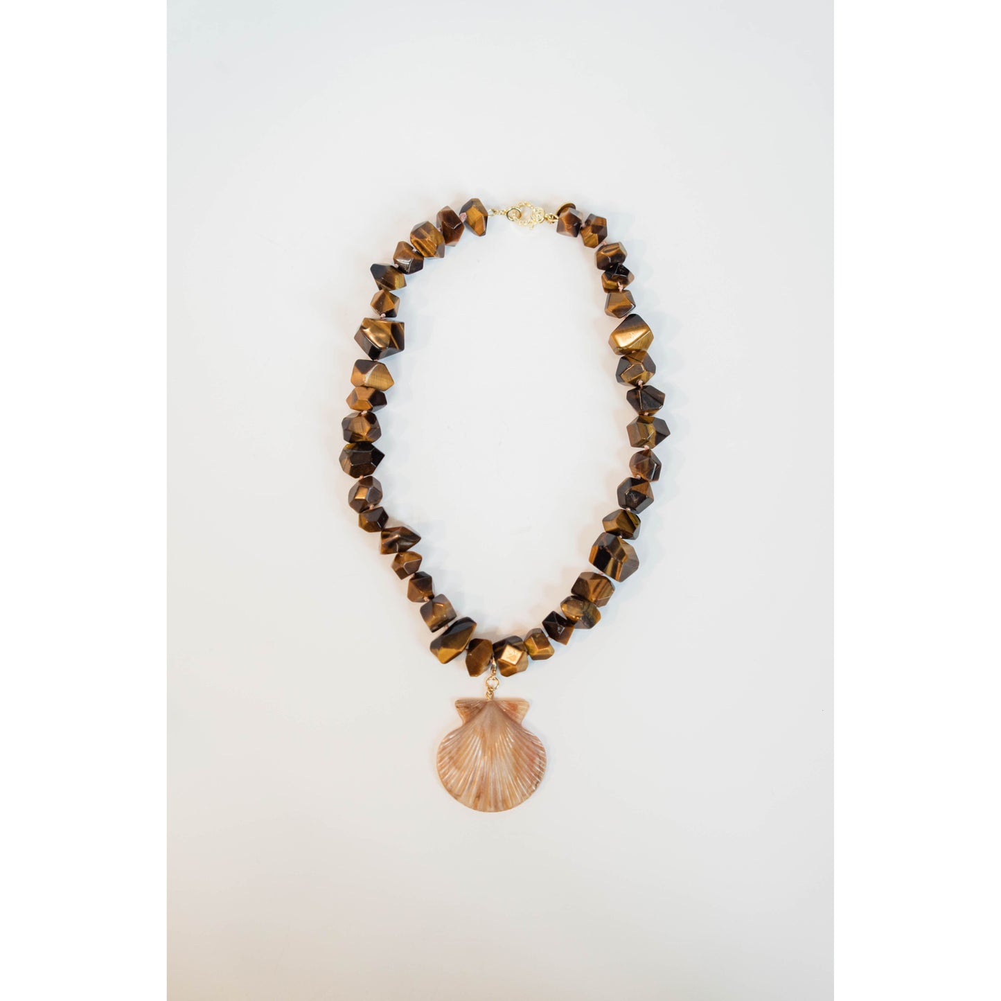 Tiger Eye Hand Knotted Necklace