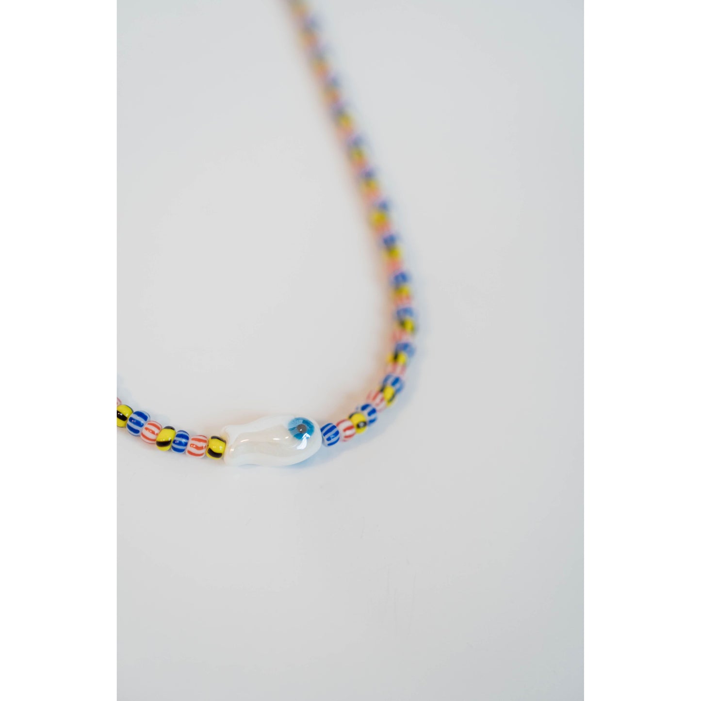 Painted Stripe Fish Necklace