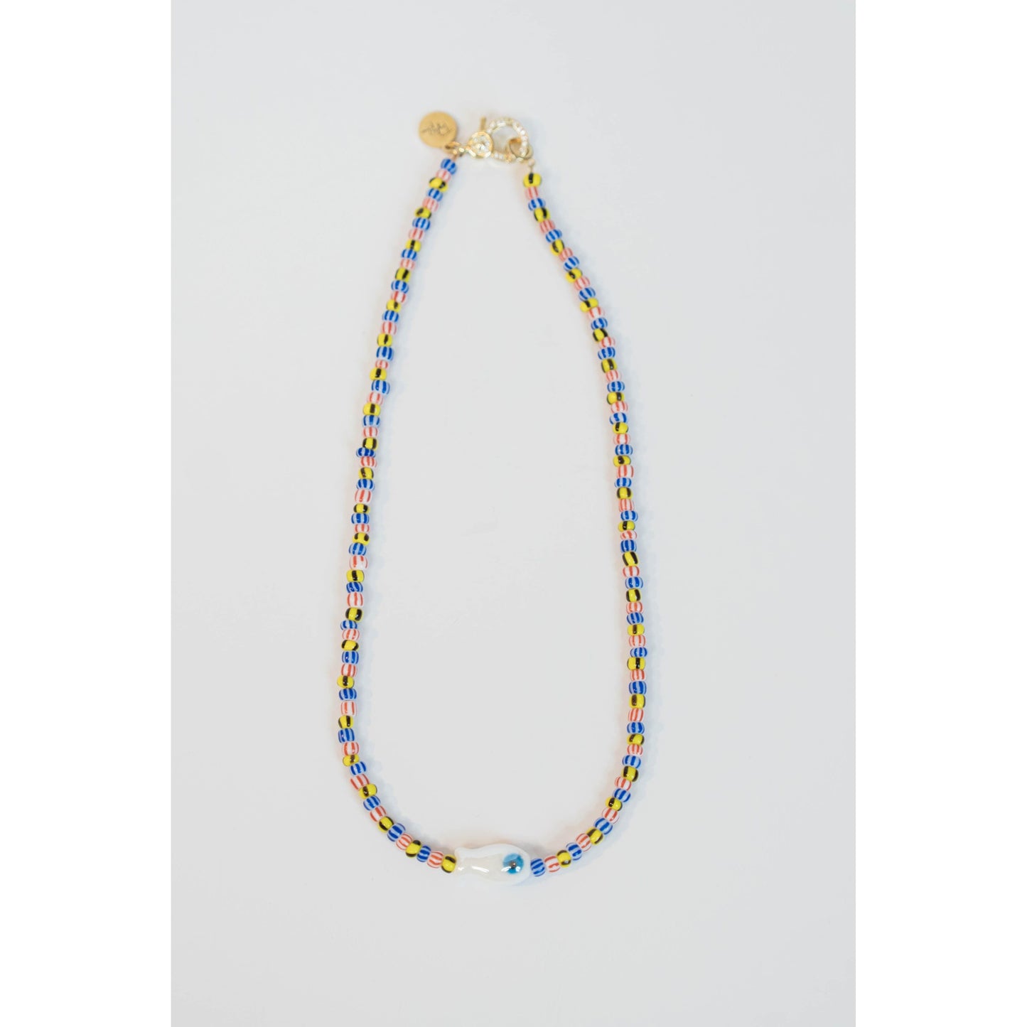 Painted Stripe Fish Necklace