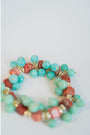 Jasper + Quartz Beaded Bracelet