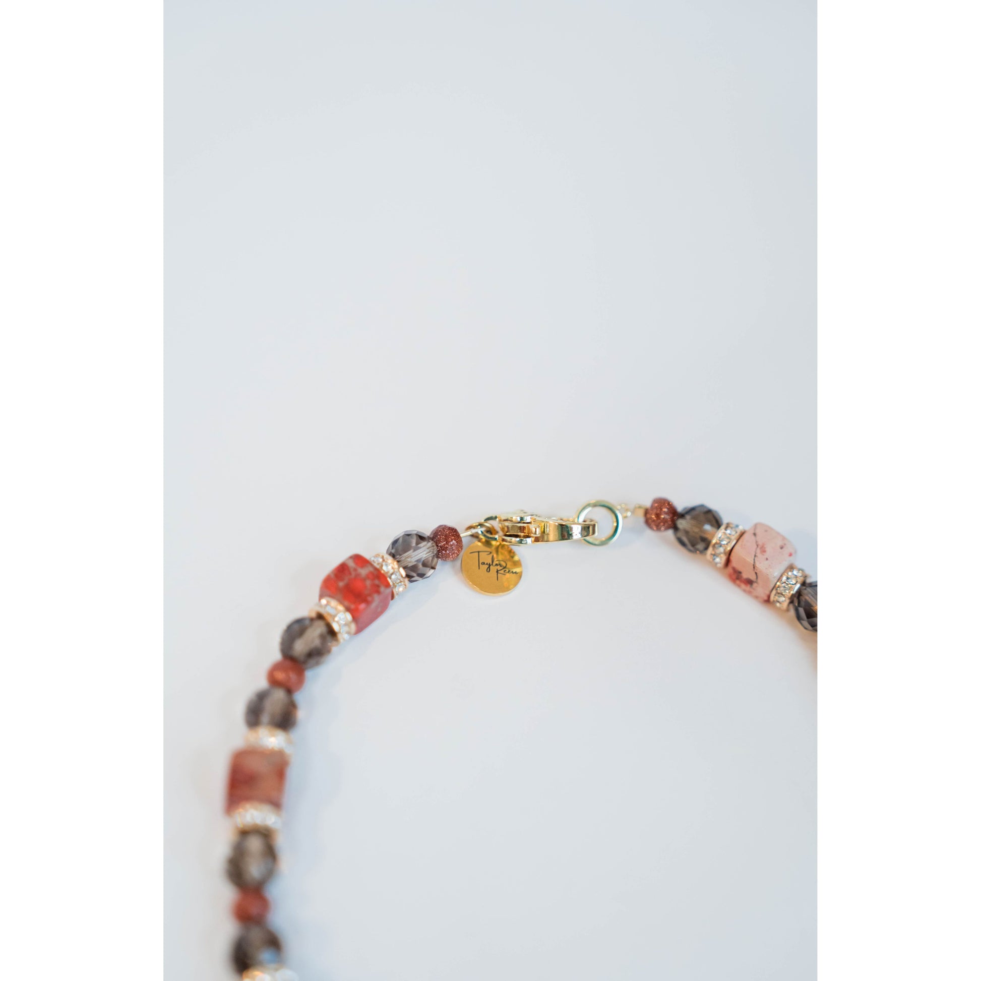 Crystal + Red Jasper Necklace