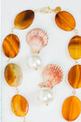 Lions Paw + Pearl Earrings