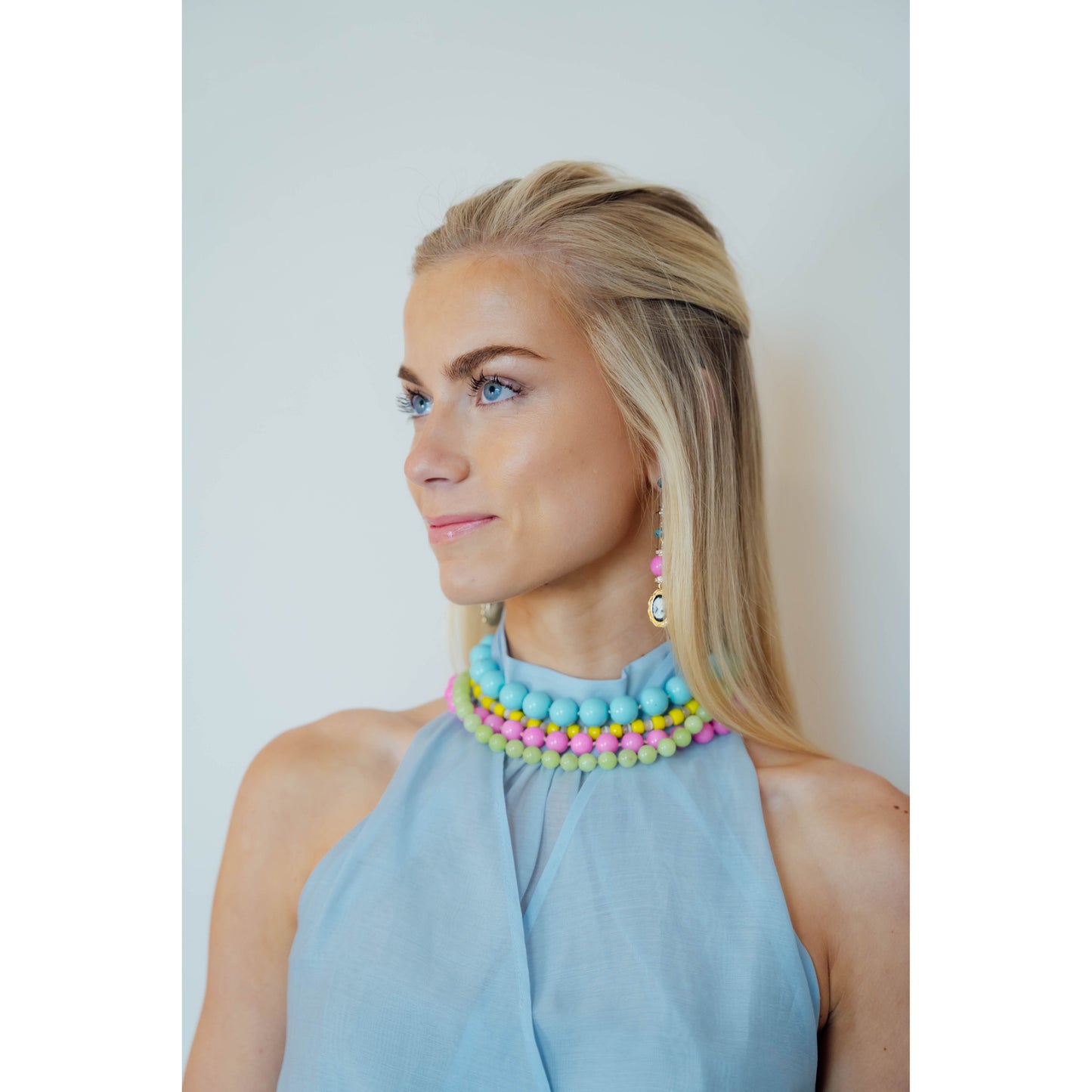 Robins Egg Jawbreaker Necklace