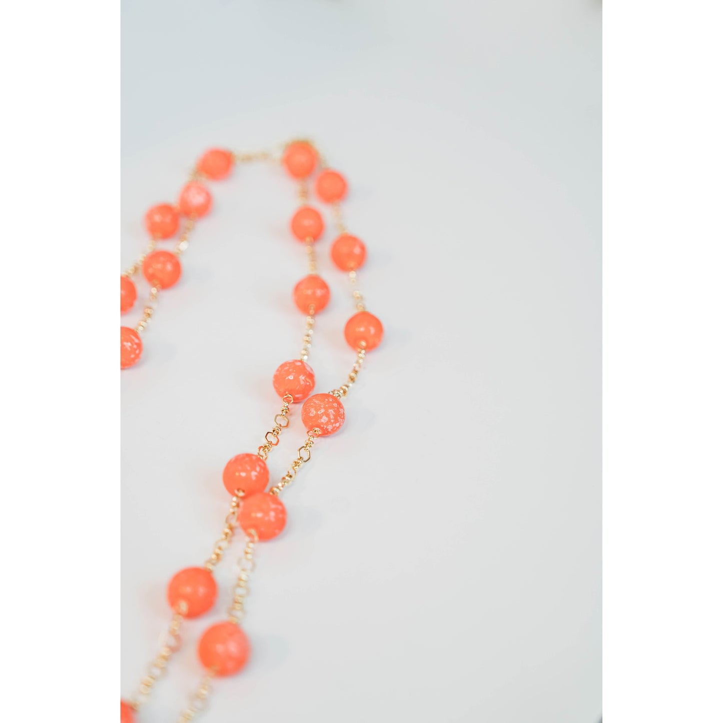 Speckled Orange Necklace