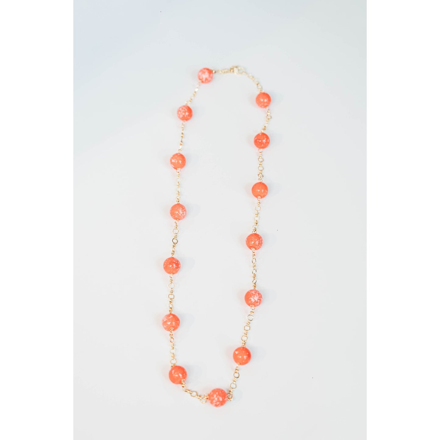 Speckled Orange Necklace