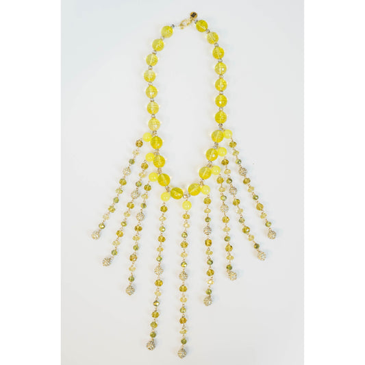 Neon Crystal Burst Necklace