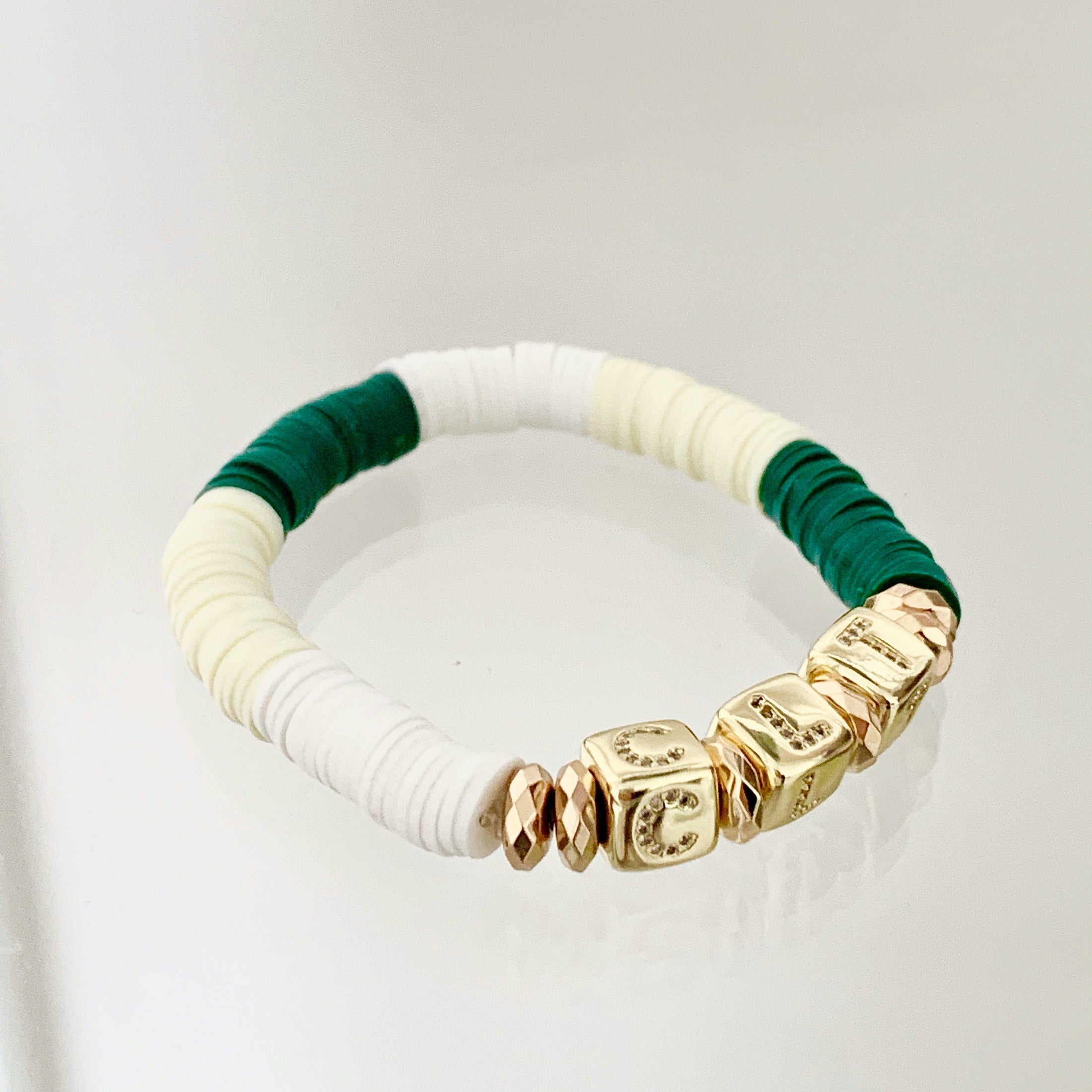 UNC Charlotte Polymer Clay Bracelet