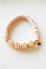 MAMA Pave Polymer Clay Stretch Bracelet
