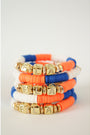 Florida Gators (FLA) Pave Polymer Clay Stretch Bracelet