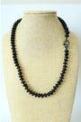 Black Onyx Hand Knotted Candy Crush Necklace