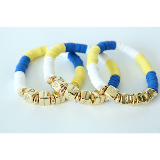 Pittsburgh (PITT) Pave Polymer Bracelet