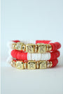 Arkansas (ARK) Pave Polymer Clay Bracelet