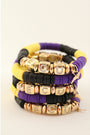 East Carolina (ECU) Pave Polymer Clay Bracelet
