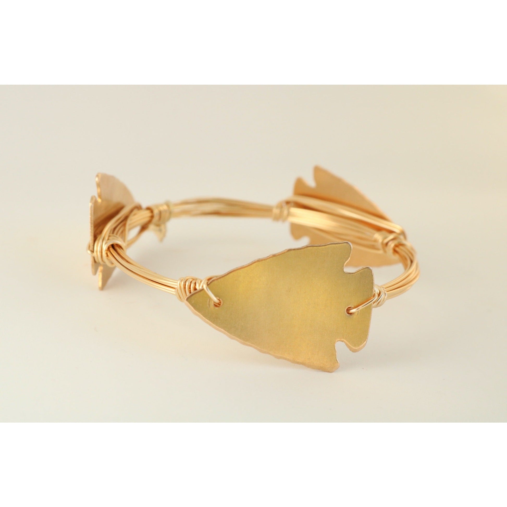 Arrowhead Wire Wrapped Bangle