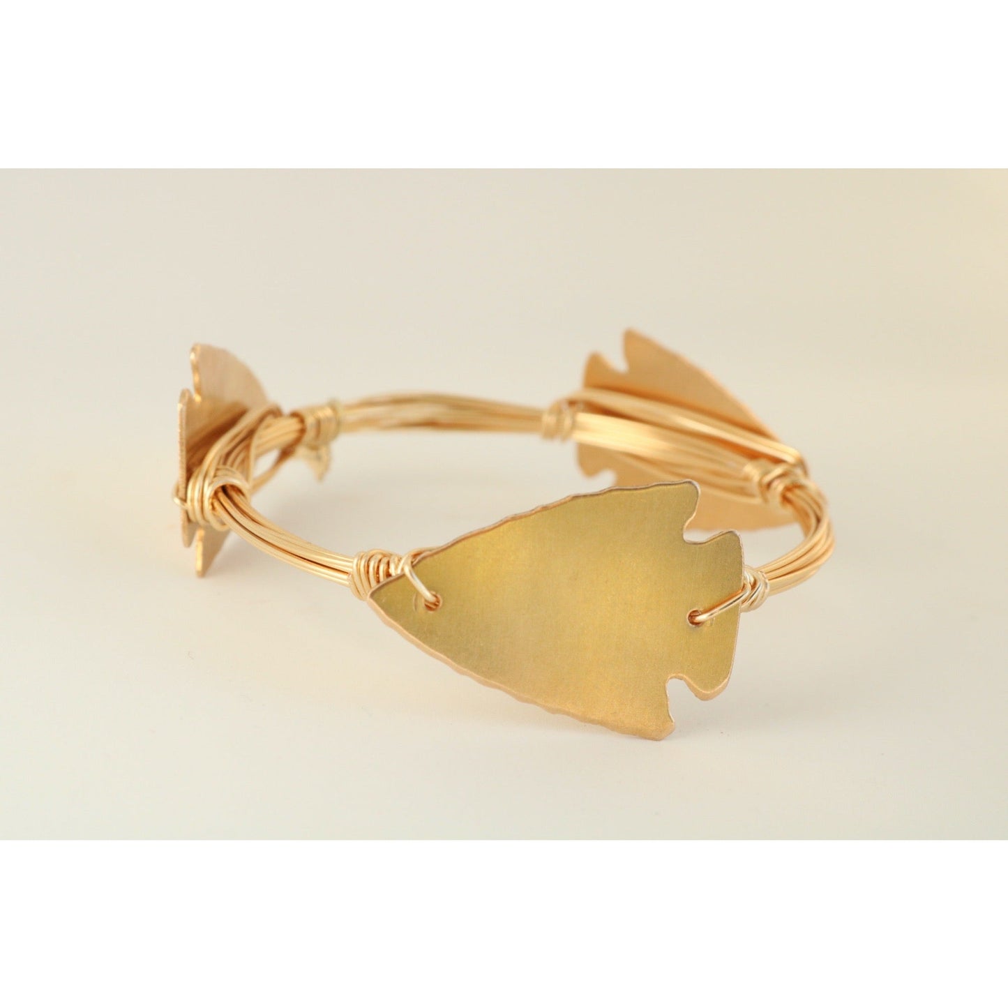 Arrowhead Wire Wrapped Bangle