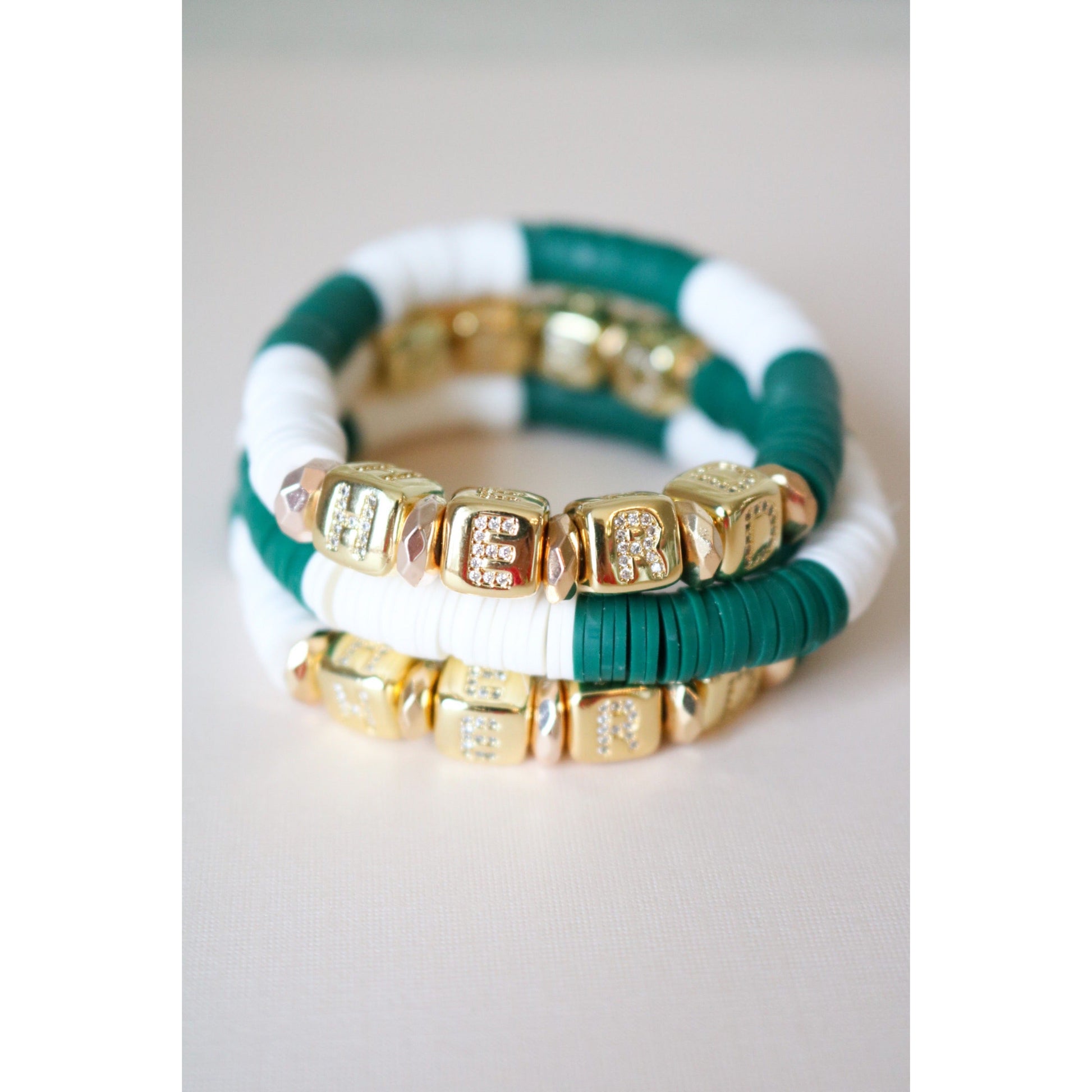 Marshall Thundering Herd (HERD) Pave Polymer Bracelet