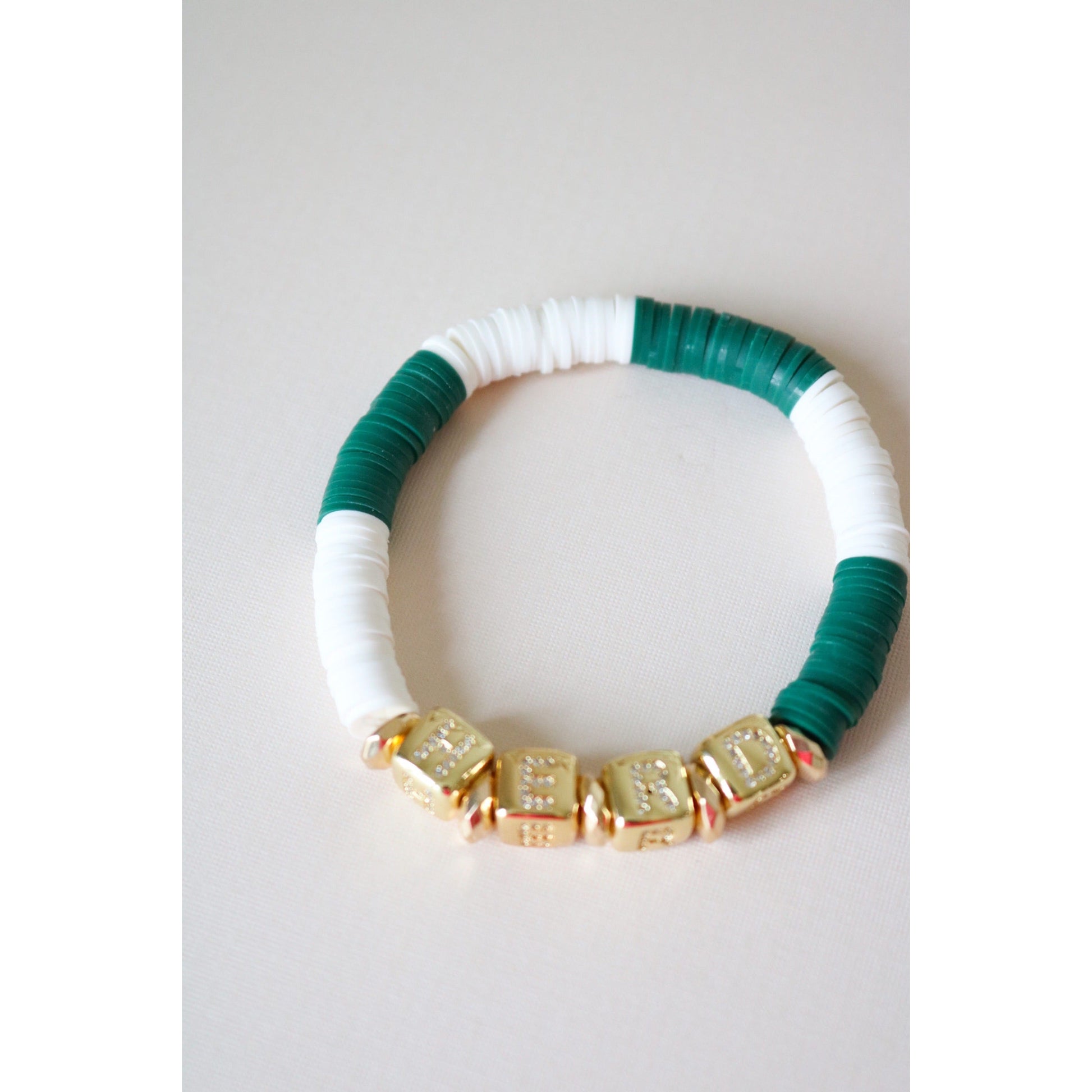 Marshall Thundering Herd (HERD) Pave Polymer Bracelet