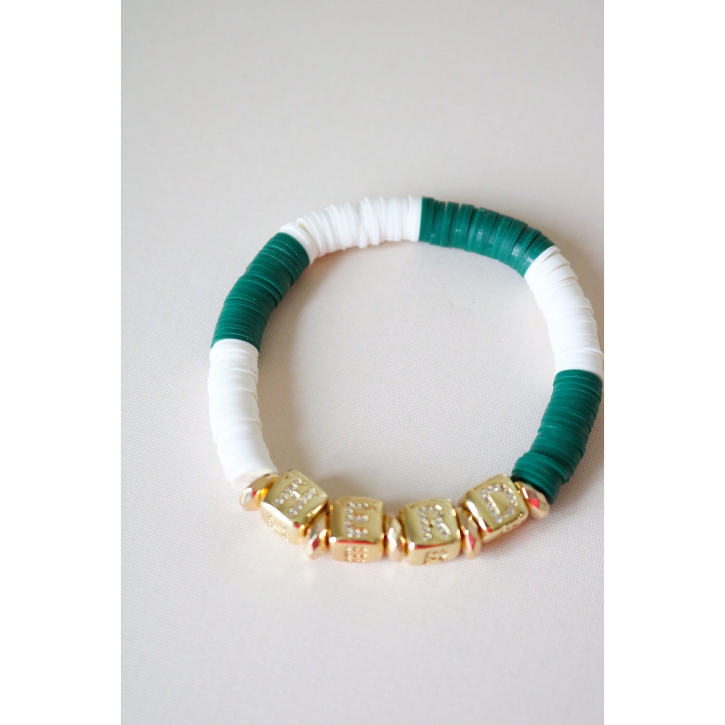 Marshall Thundering Herd (HERD) Pave Polymer Bracelet