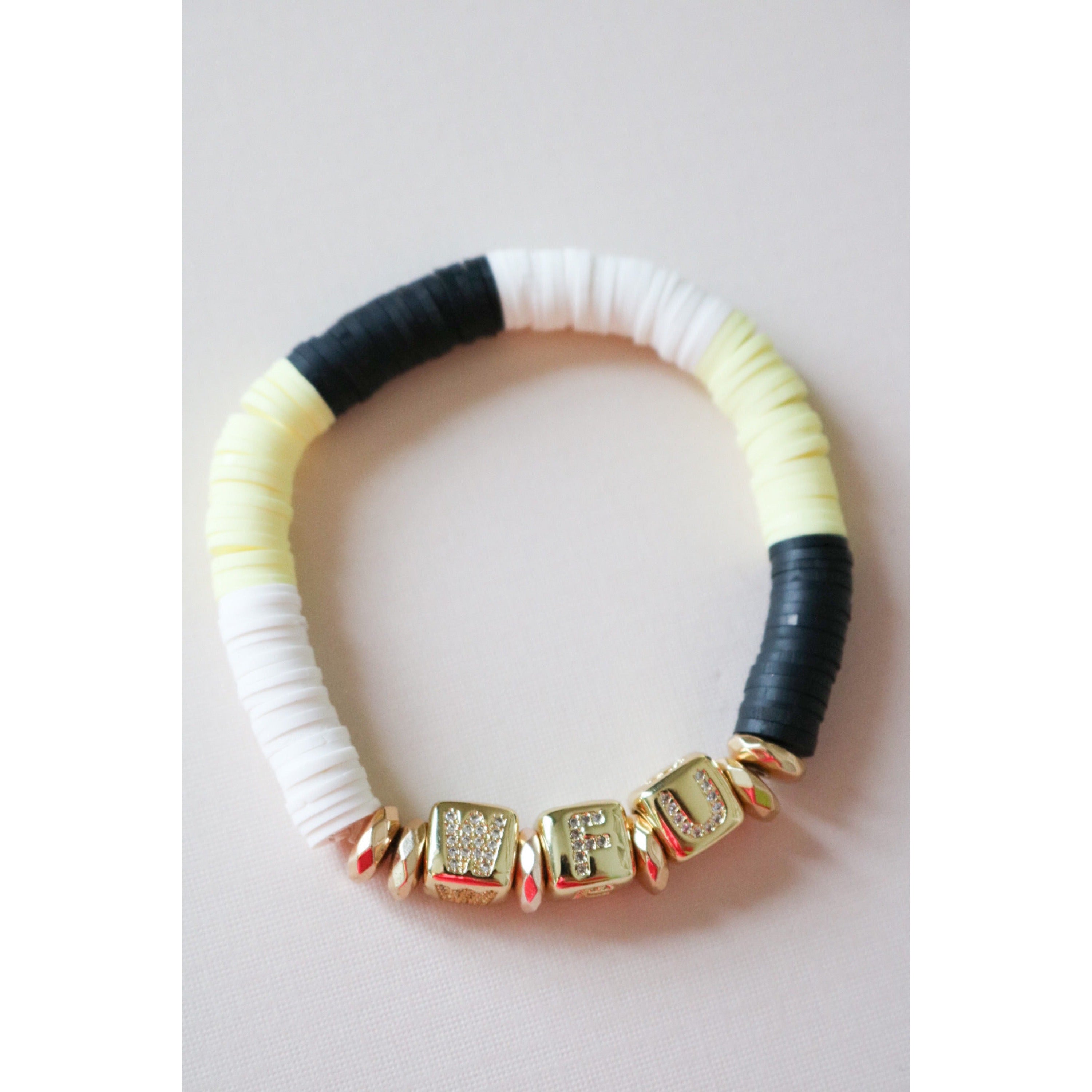 Wake Forest University Pave Polymer Bracelet