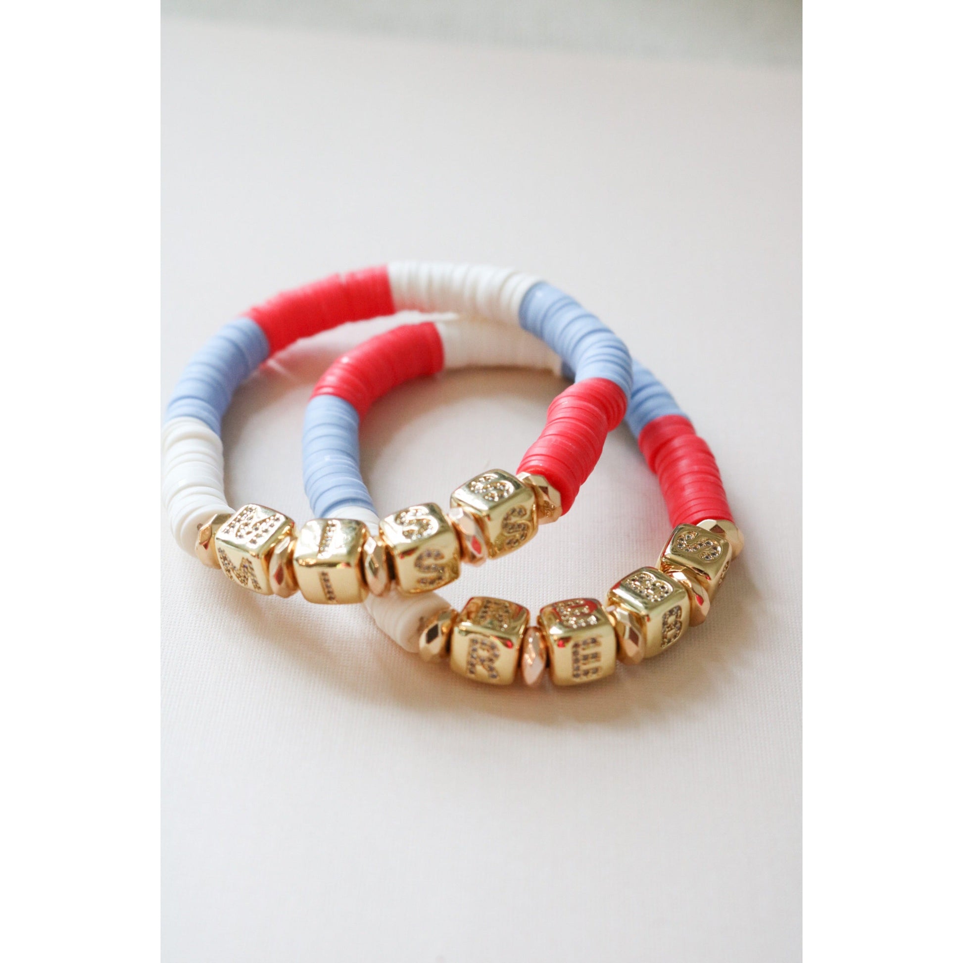Ole Miss Pave Polymer Bracelet