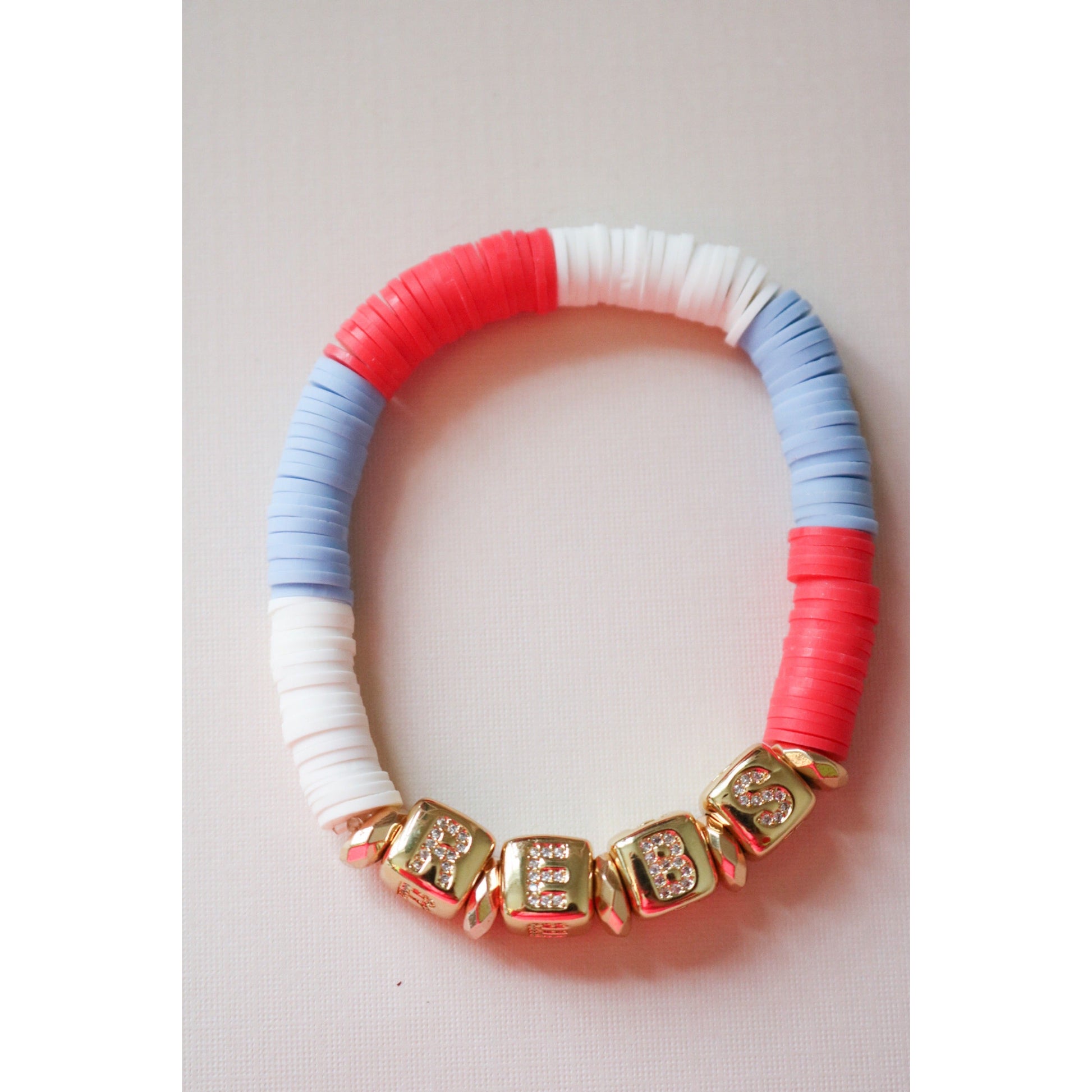 Ole Miss Pave Polymer Bracelet