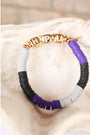 High Point University (HPU) Pave Polymer Clay Stretch Bracelet