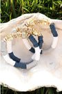 Dallas (DAL) Pave Polymer Clay Stretch Bracelet