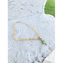 Citrine Hand Knotted Candy Crush Necklace