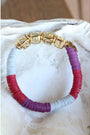North Carolina Central (NCCU) Pave Polymer Clay Stretch Bracelet