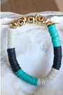 Coastal Carolina (CCU) Pave Polymer Clay Stretch Bracelet