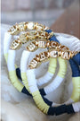 Hilton Head Christian Academy (HHCA) Pave Polymer Clay Stretch Bracelet