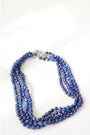 Lapis Lazuli Hand Knotted Candy Crush Necklace